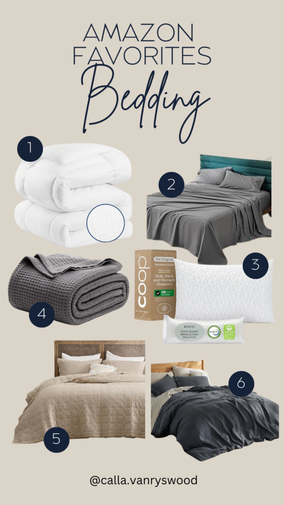 Sharing favorite bedding items I found on Amazon